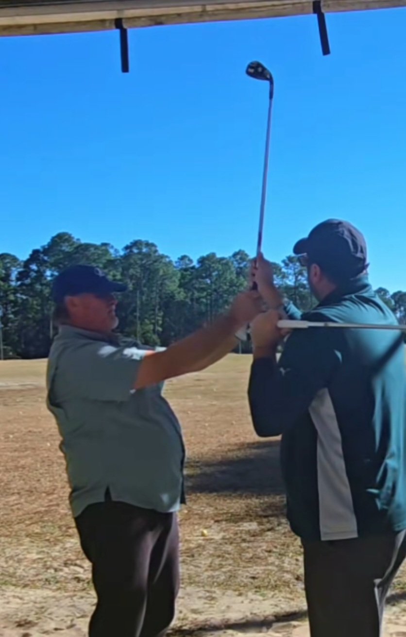 In person golf lessons with Brad